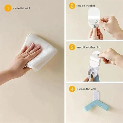 1 Pcs Self Adhesive Rotatable Lid Holder