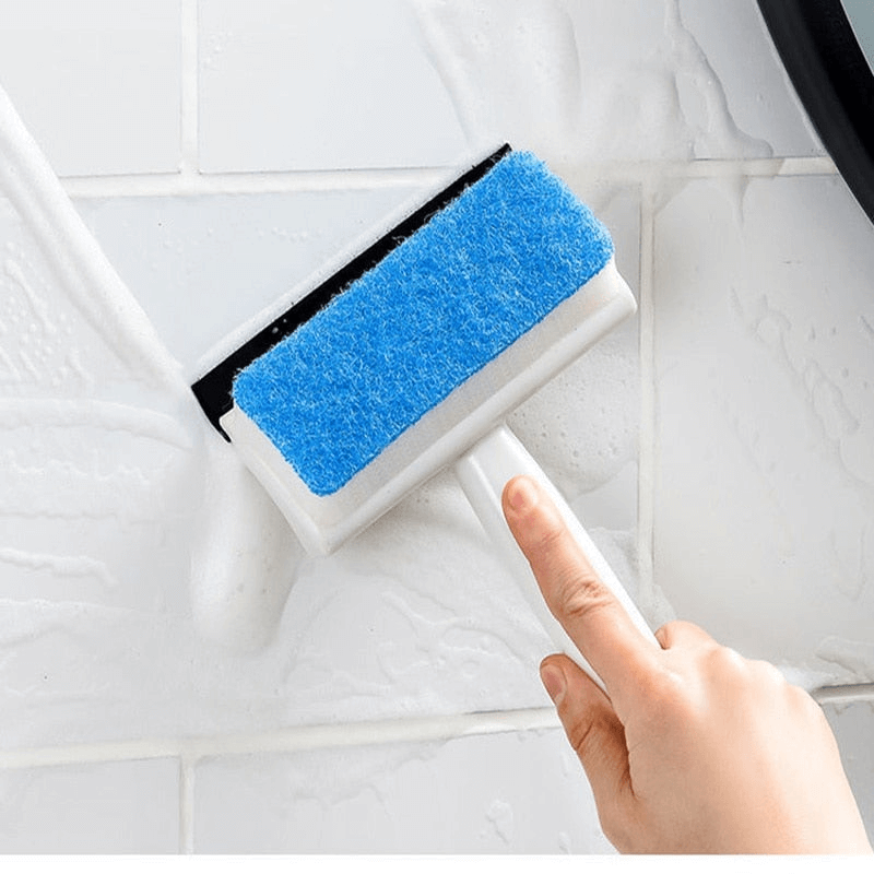 Multi-Function Glass Window Wiper with Soap Sponge and Flexible Hook