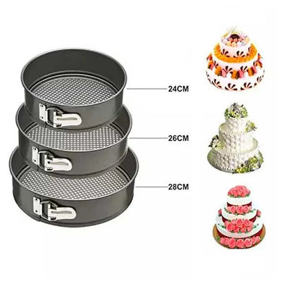 3 Piece set Non- Stick Cake Mold
