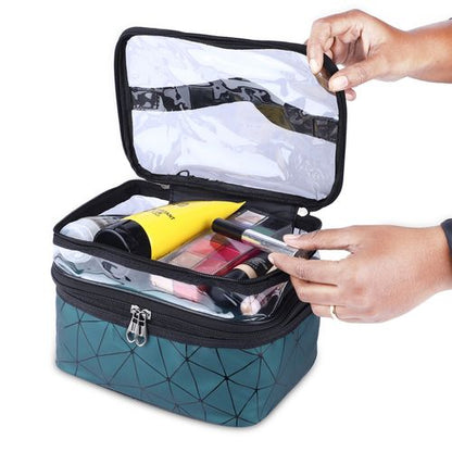 Double Layer Diamond Cosmetic Bag