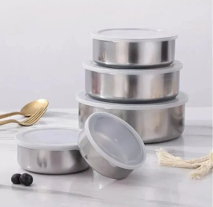 Stainless Steel 5pcs Bowl Set