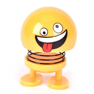 2 Pcs Funny Shaking Head Bouncing Car Pendant Doll for Dashboard Decoration - Arfa Mart