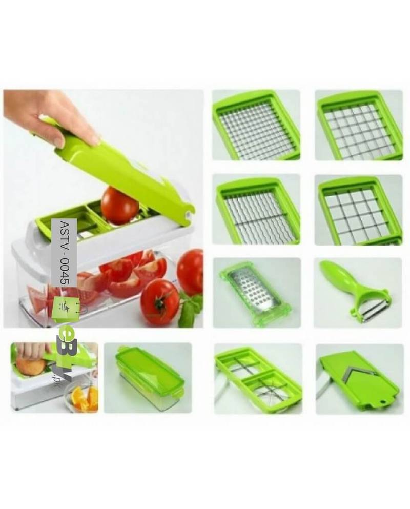 Nicer Dicer Plus Vegetable and Fruit Slicer with 5 Stainless Steel Blades