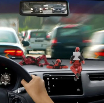 Dead Pool Car Interior Decoration Accessories-3 Pcs - Arfa Mart