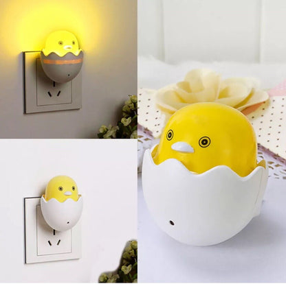 Egg Lamp Night Chick with Light Sensor, Gentle Night Light for Kids Bedroom