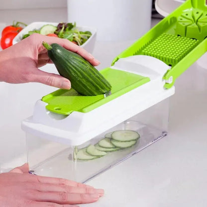 Nicer Dicer Plus Vegetable and Fruit Slicer with 5 Stainless Steel Blades