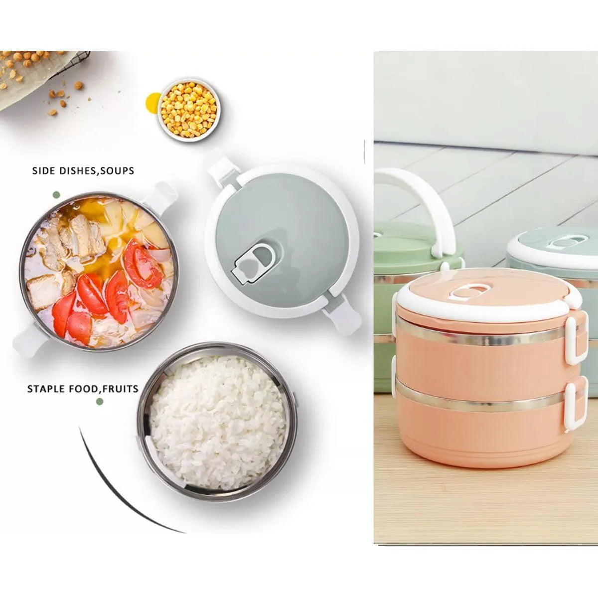 2 Layers Air Tight Lunch Box