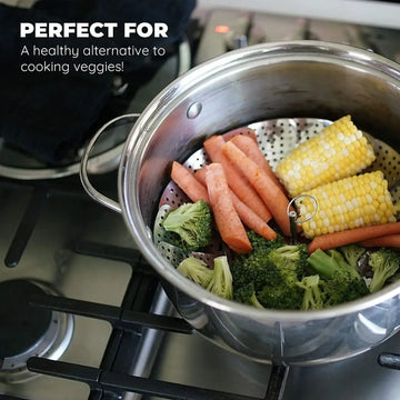 Foldable Steel Fruits Vegetables and Steamer - Arfa Mart