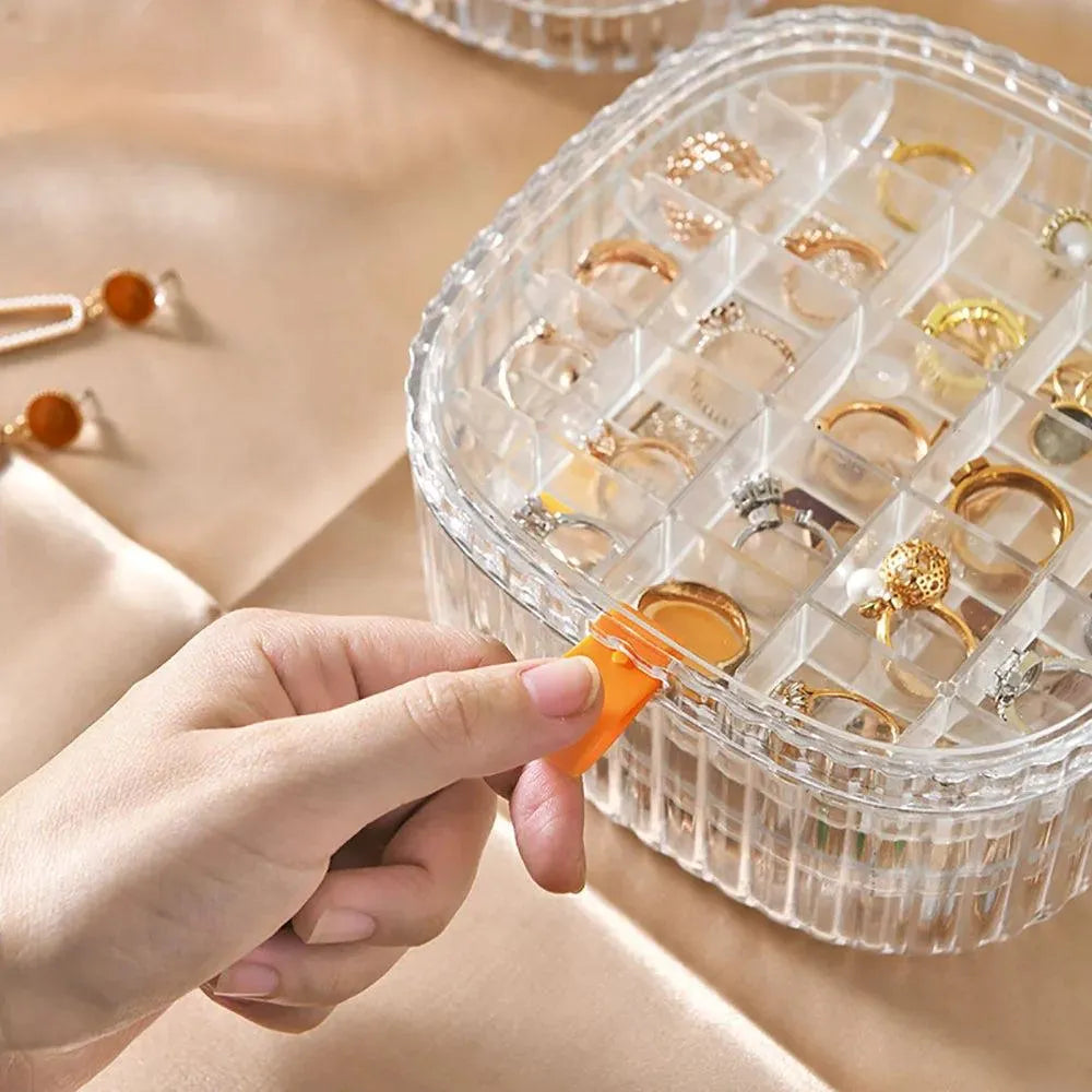 Transparent Crystal Jewelry Storage Organizer