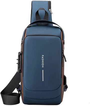 Newest Men Anti Theft Chest Bag Shoulder USB Charging Crossbody Package School Short Trip Messengers Gym Men's Sling Sports - Arfa Mart