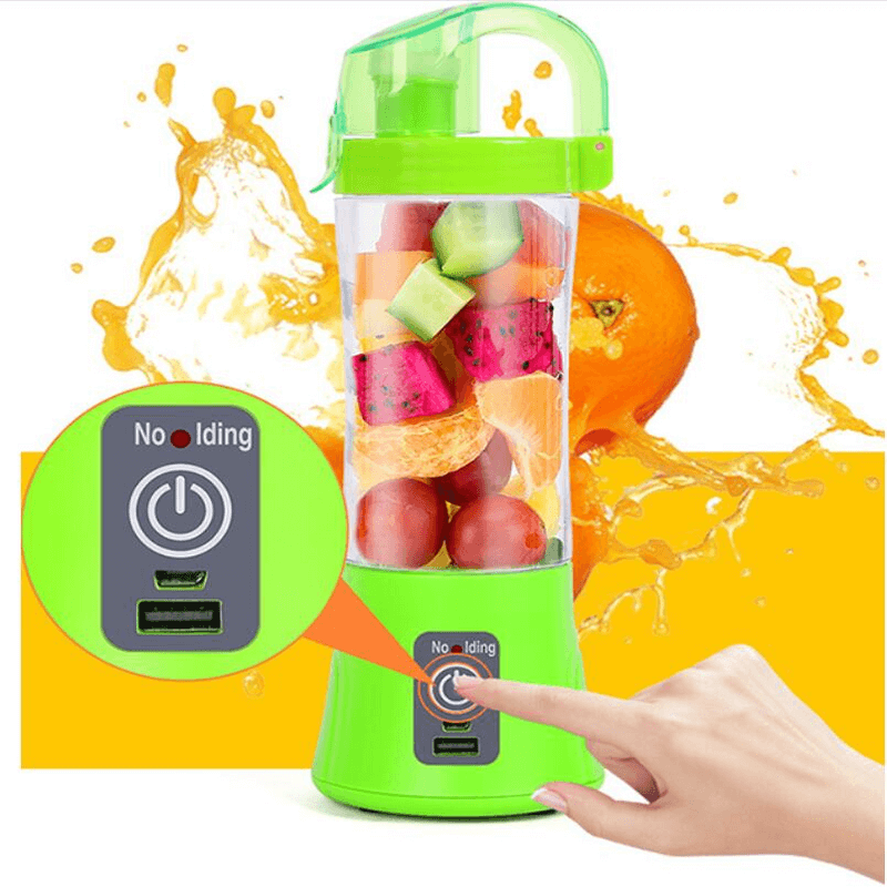 QLLIPIN QL-602 Portable Rechargeable Juice Blender with USB Charging and Safety Features