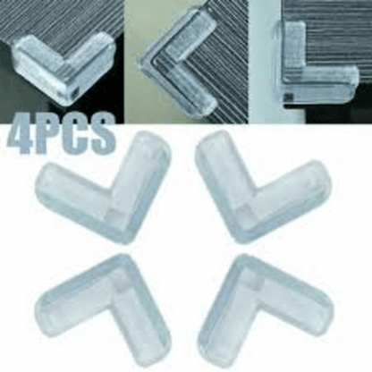 4 pcs Baby-Safe Table Corner Protectors with Reinforced Adhesive Edge Bumpers