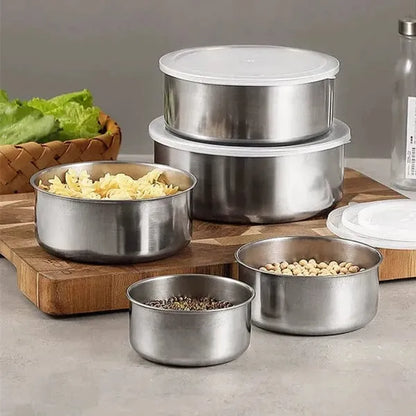 Stainless Steel 5pcs Bowl Set