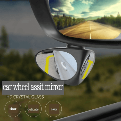 Car Blind Spot Mirror 360 Adjustable Auxiliary Rearview Mirror for Safer Driving