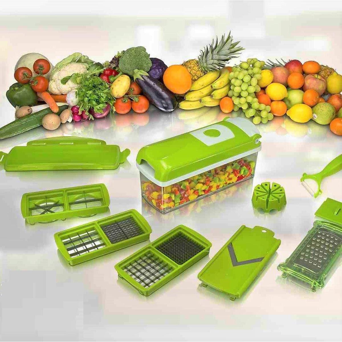 Nicer Dicer Plus Vegetable and Fruit Slicer with 5 Stainless Steel Blades