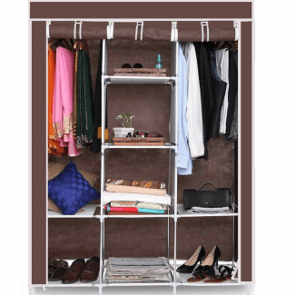 3 Layer Foldable Storage Wardrobe M 88130 with Hanging Space and Shelves