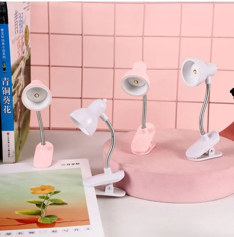 Mini Book Light LED Clamp with Flexible Gooseneck for Reading and Work