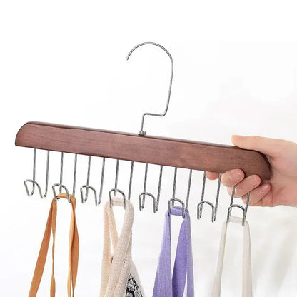 Multifunctional Solid Wood Clothes Hanger - Arfa Mart
