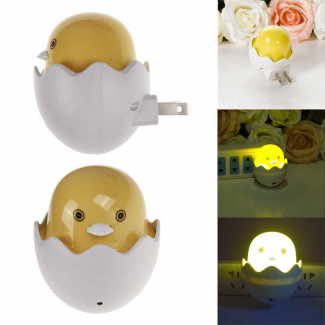 Egg Lamp Night Chick with Light Sensor, Gentle Night Light for Kids Bedroom