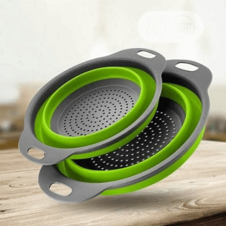 Foldable Silicone Filter Basket with Non-Slip Base, Easy-Grip Handle, Dishwasher Safe