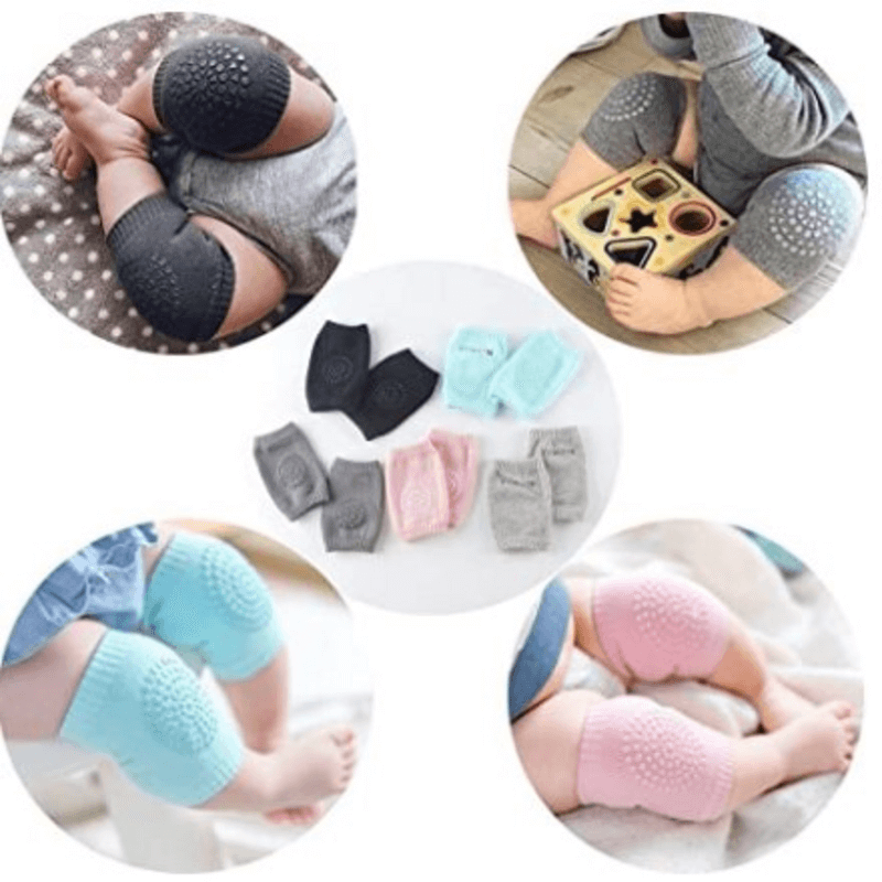 Baby Knee and Elbow Pads for Crawling, Soft Stretchable, Anti-Slip, Machine Washable