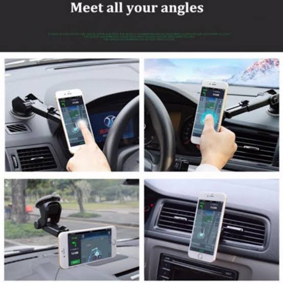 Suction Cup 360 Rotatable Car Phone Holder for Dashboard and Multi-Use