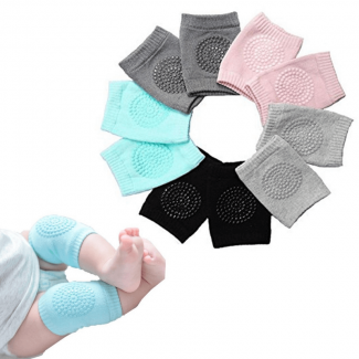 Baby Knee and Elbow Pads for Crawling, Soft Stretchable, Anti-Slip, Machine Washable