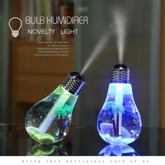 1 pc LED Bulb Air Water Mist Humidifier with 7 Color LED Lights