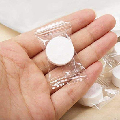 50 pcs Portable Travel Cotton Compressed Towels, Natural Fiber, Expandable