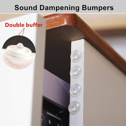 Sound Vibration Absorber Bumper Pad for Cabinet Doors - Pack of 2