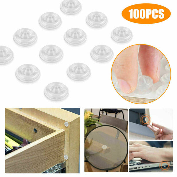 Sound Vibration Absorber Bumper Pad for Cabinet Doors - Pack of 2