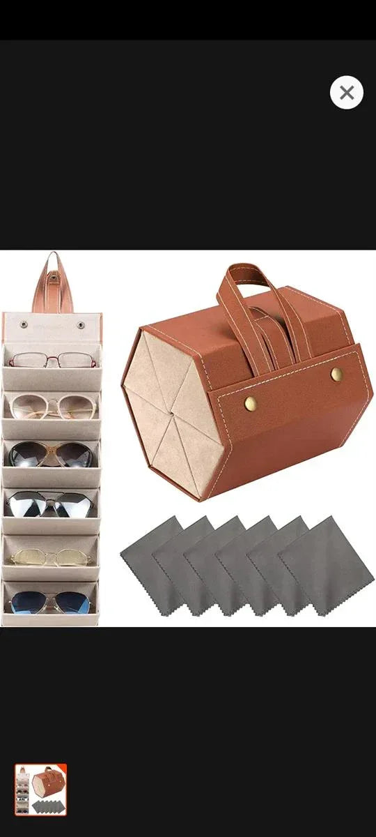 Leather Sun Glasses Organizers - Arfa Mart