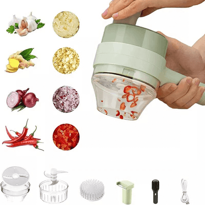4 in 1 Handheld Electric Food Chopper with Ergonomic Design and Easy Cleaning