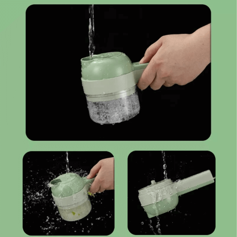 4 in 1 Handheld Electric Food Chopper with Ergonomic Design and Easy Cleaning