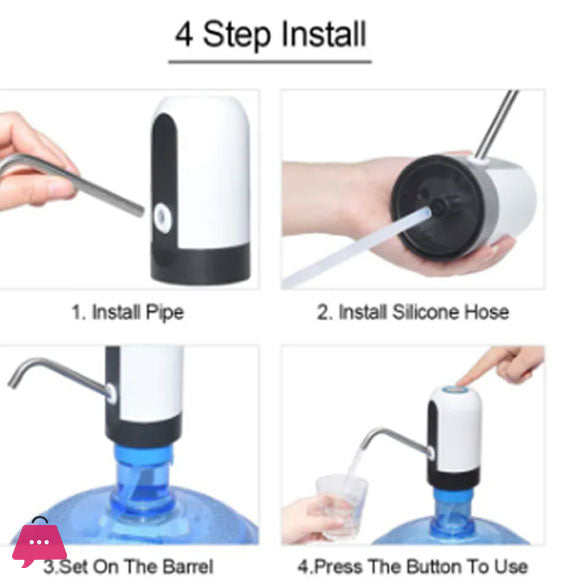 Automatic Water Dispenser Electric Pump for Bottled Drinking Water, Easy One-Click Use
