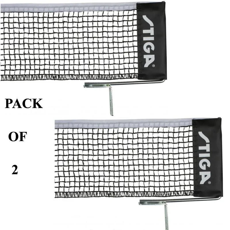 Pack of 2 Adjustable Easy Set-Up Table Tennis Ping-Pong Net Set - Arfa Mart