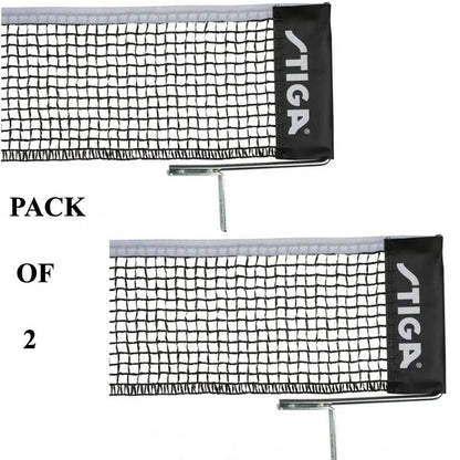 Pack of 2 Adjustable Easy Set-Up Table Tennis Ping-Pong Net Set - Arfa Mart