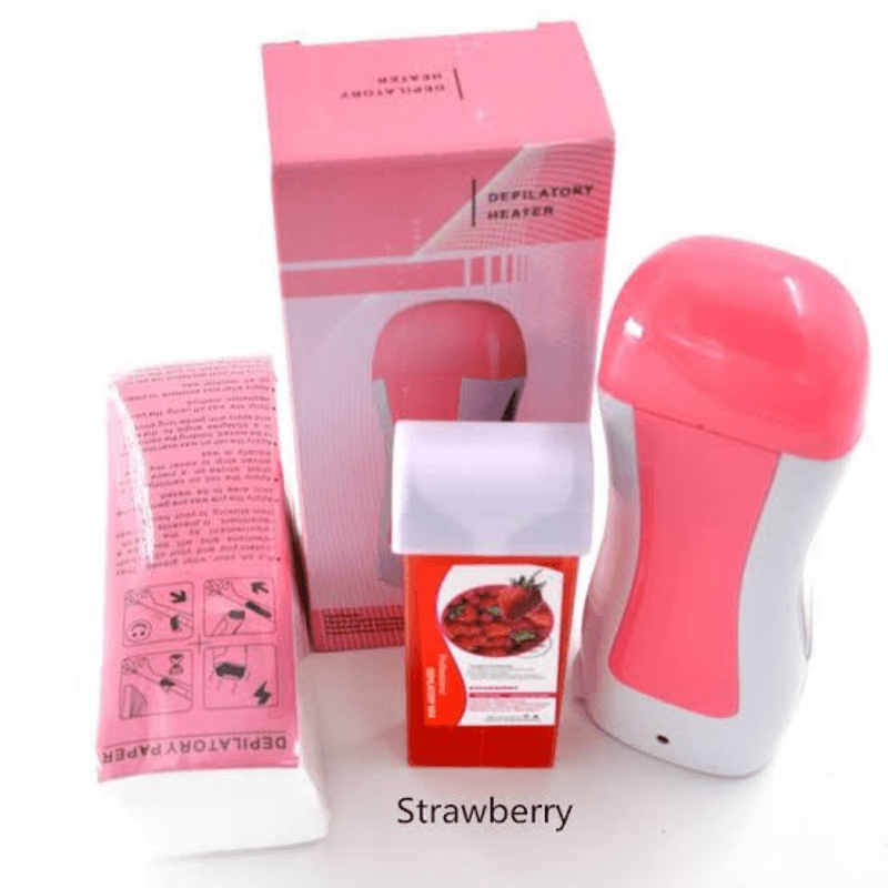 Depilatory Wax Heater Roll On Hair Removal Kit for Smooth Skin Care